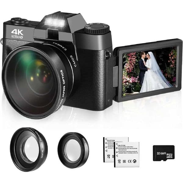 4K digital camera for professional photography 16X zoom 48MP Youtube retro Vlog streaming camera WIFI selfie camera Z250220