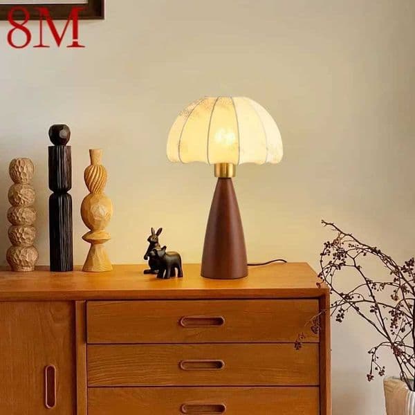 8M contemporary creative desk lamp American retro art living room research villa hotel bedroom LED bedside lamp Z250220