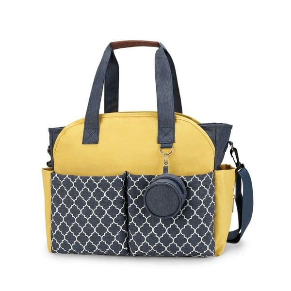2024 New Portable Shoulder Mommy Bag Printed Geometric Pacifier Bag Maternal and Infant Travel Outdoor Mom Bag X250220
