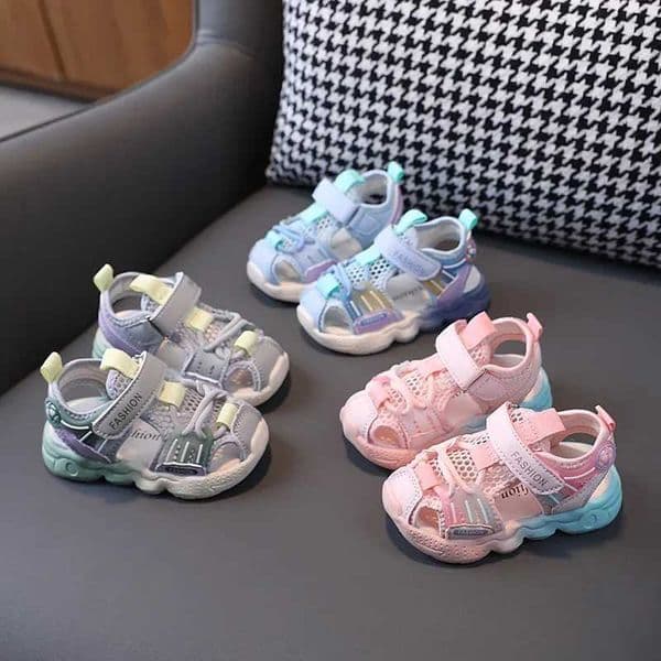 1-6 year old childrens sports shoes new summer sports sandals baby breathable mesh Tenis shoes girls anti slip childrens shoes sandals H01226 W250221