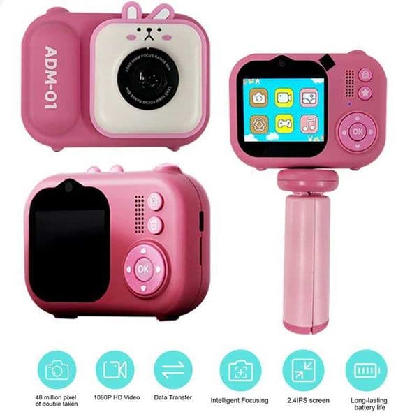 New S11 Childrens Camera 2.4-Inch Display 4800W High Definition Dual Camera Mini Cartoon Cute Childrens Digital Camera Z250220