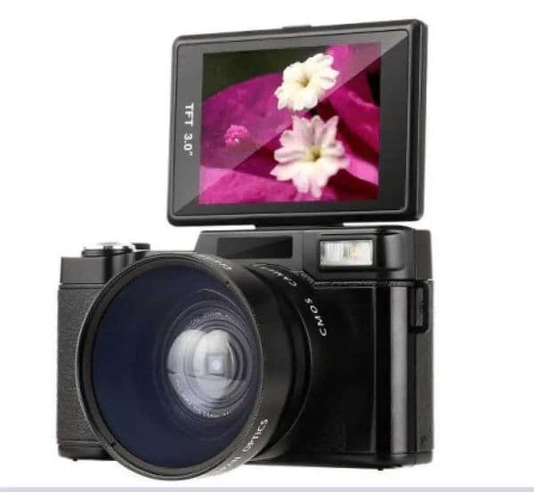 2.7K high-definition semi DSLR professional digital camera with 4X telephoto fisheye wide-angle lens macro high-definition camera suitable for Travelvlog Z250220