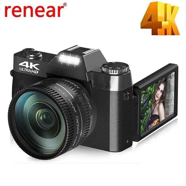 4K Compact Digital Camera 16x Digital Zoom Retro Video Recorder Suitable for YouTube 180 Flip Screen WiFi Network Camera Z250220