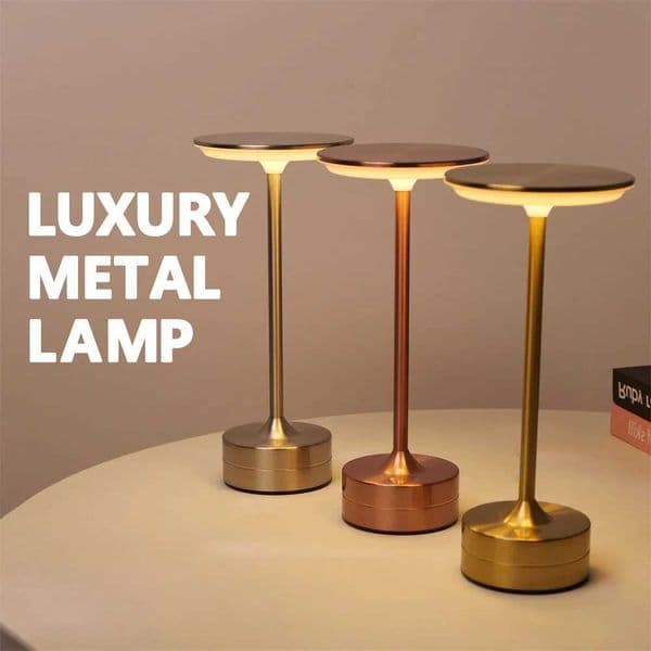 Rechargeable Table Lamp Touch Sensor Desktop LED Night Light Wireless Reading Lamp For Restaurant Hotel Bar Bedroom Decor Light Z250220