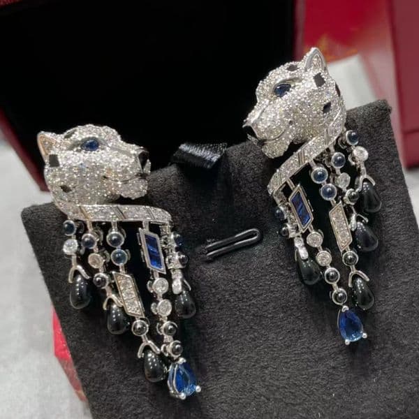 2025 Fashion Women Luxury Earrings Jewelry 925 Silver Allergic Free Gold Plated Bling CZ Agate Leopard Earrings for Party Wedding Nice Gift