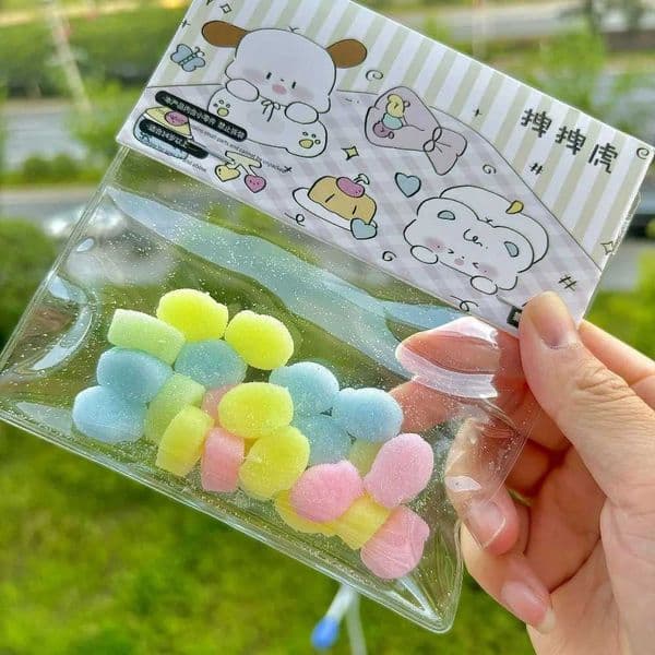 Mini TPR Pinch Toy Snapper Squishy Healing Mini Cat Claw Slow Rebound Colorful Fidgety Toy