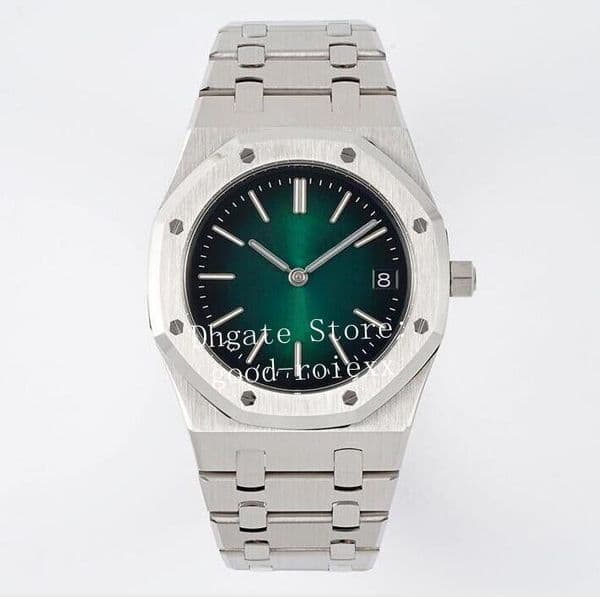 39mm Men's Watch 50th Anniversary Watches Men Automatic Cal.7121 Movement Steel ZfF Green Blue Dial Sapphire Crystal Mechanical Wristwatches