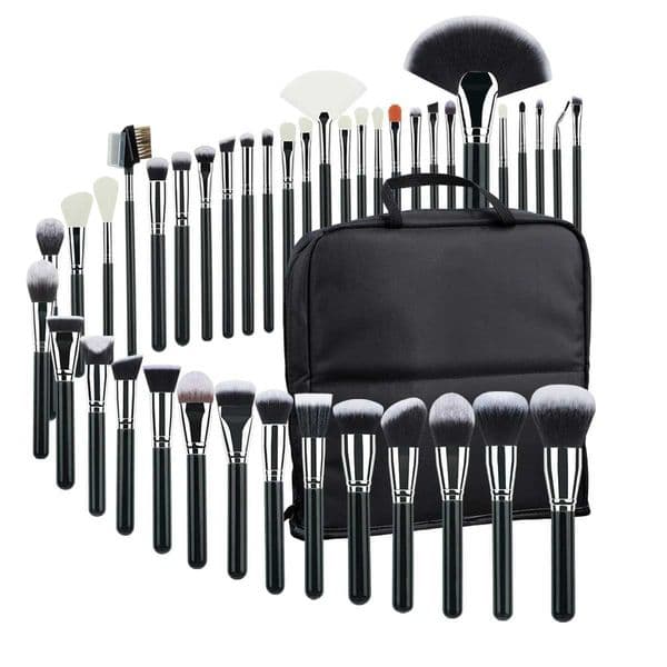 Makeup artist special 40 black makeup brush set makeup full set of makeup brushes beauty tools with brush bag W250221