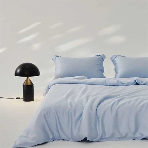Home Mulberry Silk Duvet Cover Set Luxury 3 Piece Bedding Set 1pc Comforter Cover 2pcs Pillowcase Couple Bed Blanket CoverXJ250220