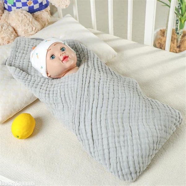 Towel 6 Layers 105 105cm Pure Cotton Bubble Muslin Blanket Infant Gauze Bath Baby Receiving Kids Swaddle Bedding