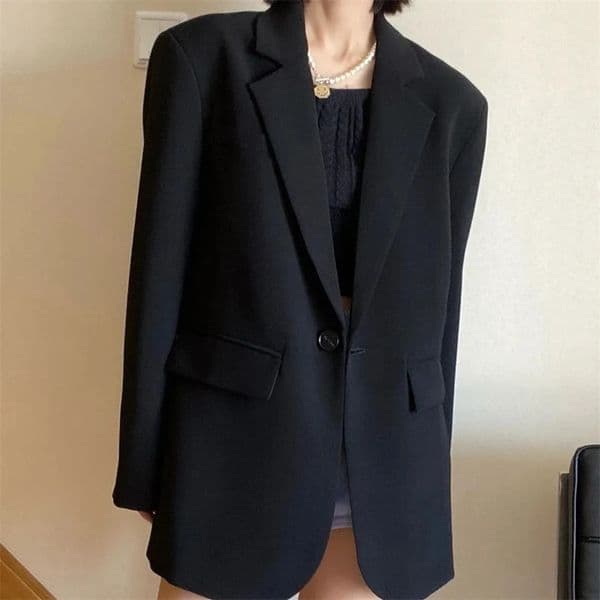 Womens Blazer Coat Summer Allmatch n Sense Ladies Outerwear Slim Casual Korean Version Female Suit Jacket 250213