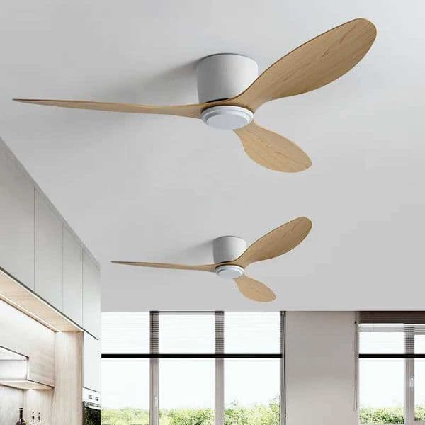 36 42 52 Inch Ceiling Fan 3 Blades Vintage Industrial ABS Ventilator No Light Remote Control for Home Office Cafe Decoration Z250220