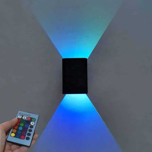 Telecontrol LED Wall light 3W Modern Indoor Wall Lamp Up Down colorful Wall Mount Lights for Living Room Hallway Bedroom Z250220