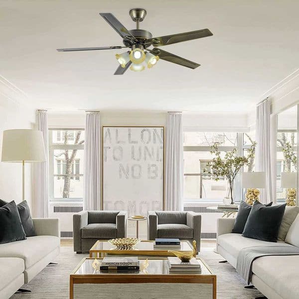 Iralan Modern Nordic ceiling fan 85-265V with retro lightweight wooden electric fan living room decoration furniture Z250220