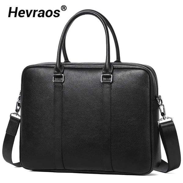 Large Men Bags Cow Leather Business office Mens Briefcase Brand Leather Handbag male Computer Laptop bag Black Tote Casual 2023 Z250220