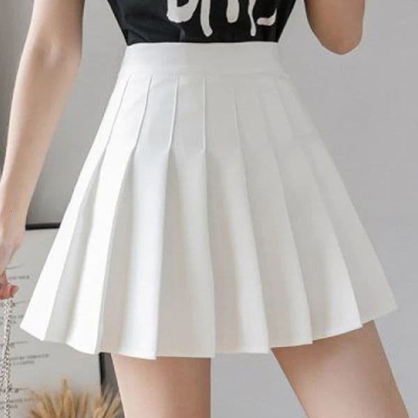 Korean Skirt Short High Waist Sexy Mini Skirts For Ladies Pleated Kawaii Female 250222