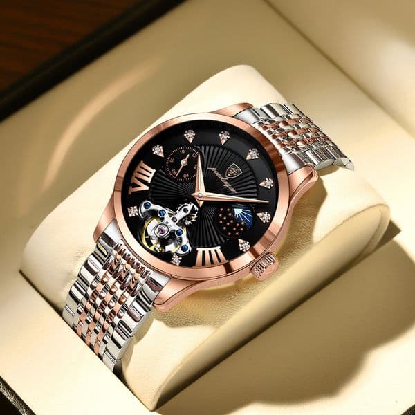 Precioustime 42mm Man SimpleLens Stainless Steel Sports Classic Quartz Watch Exquisite Luminous Men Watches