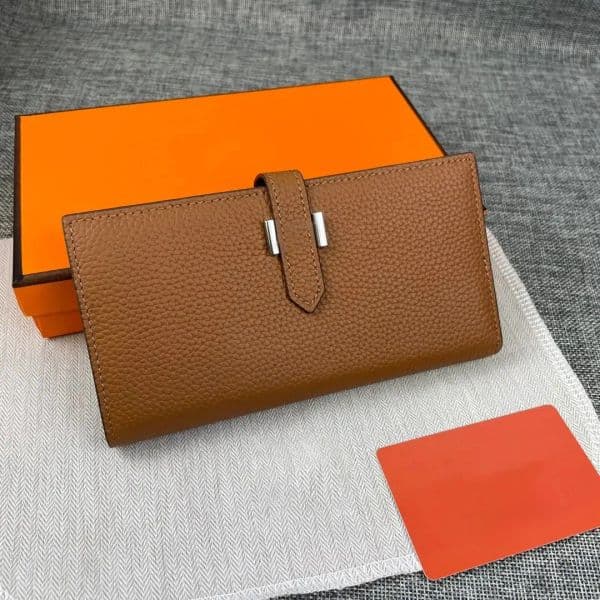 Designer Long Genuine Bearn Wallets Cowhide Lychee Grain Leather Fashion Clutches Purses And Handbags Lady Casual Driver's License Pur 66d3