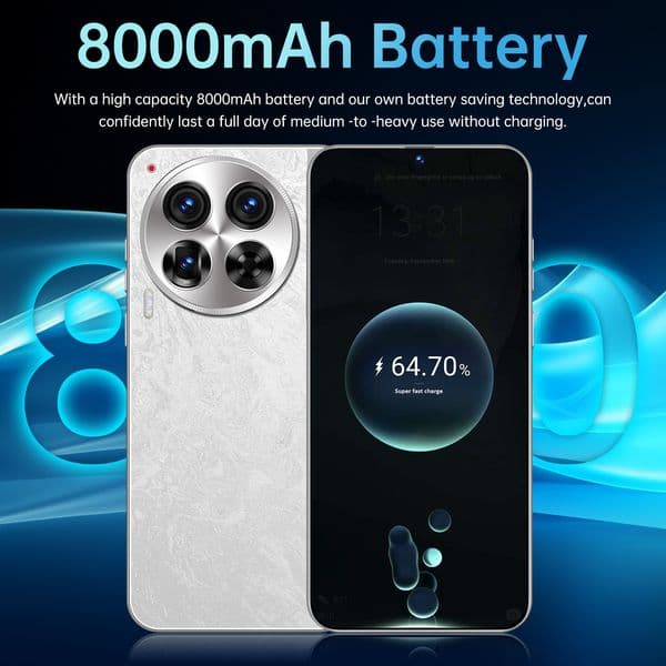 Unlocked C30 Pro 5G Mobile Phone with 7 3 Inches Super AMOLED Touchscreen Advanced Security Features 1TB