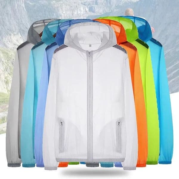 S-7XL Size Men Women Teens Ultrathin Ultralight Transparent Quick Dry Sun-Protective Camping Hiking Jacket Skin Coat Windbreaker 250222
