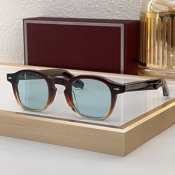 Women designer handmade luxury sunglasses ZEPHIRIN47I acetate full frame men outdoor travel radiation resistant high-quality glasses UV400 with box