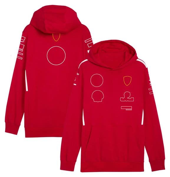 2026 outdoor New Mens Designer Motorcycle Suit Man Woman Motorcycle Suit F1 Team Hooded Sweat Formula 1 Racing Red Pullover New Driver Same Men Woe Free Shippin