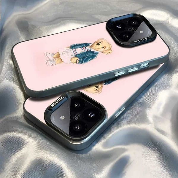 Epc Fashion Bear P-PoloS Phone Case IMD Phone Case For IPhone 16 15 14 13 12 11 Pro Max Plus Color Silver Cover X2502241