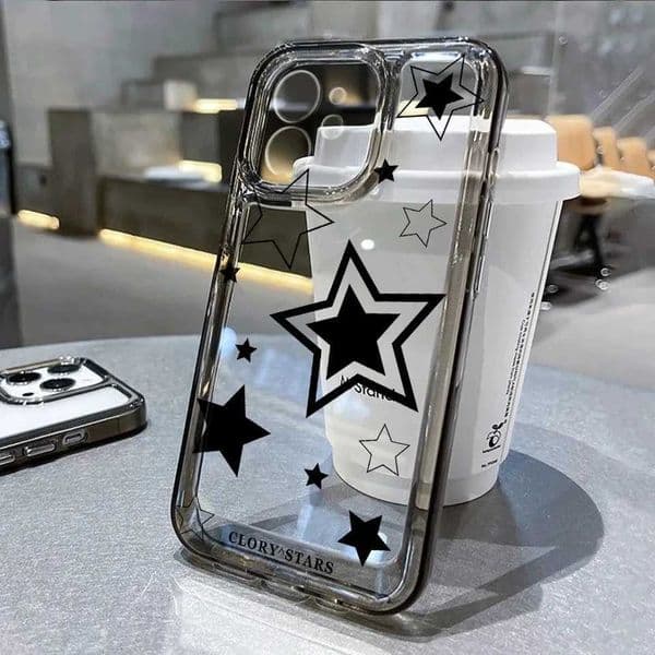 INS Korean Cute Y2K Star Phone Case For iPhone 12 Case iPhone 13 11 14 15 Pro Max 7 8 Plus XS X XR SE Cartoon Shockproof Cover X250224