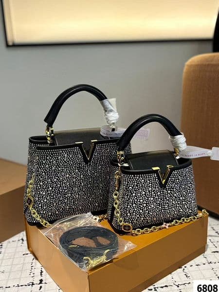Designer Tote Bag Woman Shoulder Bag 2sizes Clutch Handbags Capucines Purse Lady Shopping Bags Women Diamond Luxury Handbags Dinner Bag Fashion Party Bag