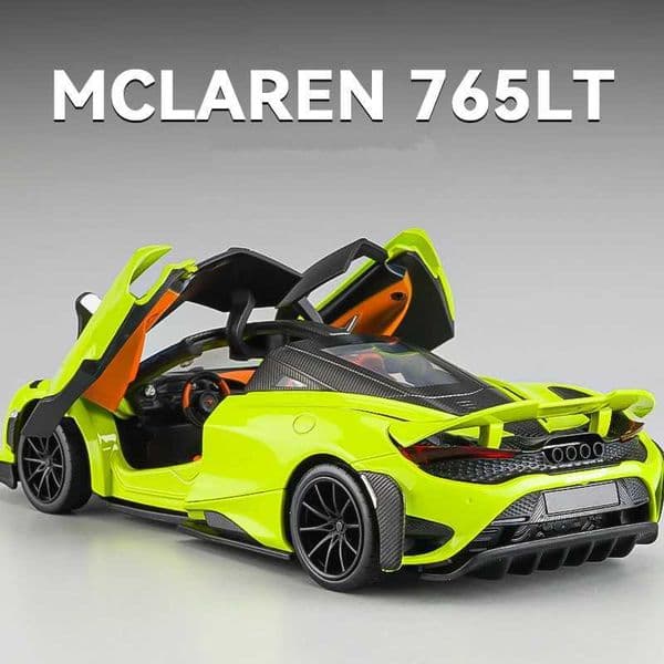 1 24 McLaren 765LT Alloy Sports Car Model Diecasts Toy Vehicles Metal Car Model High Simulation Collection Childrens Toys Gift Z250224