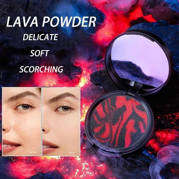 Lava Setting Powder Transparent Oil Control Matte Concealer Waterproof Soft Face Foundation Makeup Compact Powder Dupe CosmeticsXJ250224