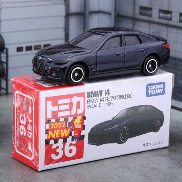 Tomica TOMY BMW I4 Alloy Car Diecasts Toy Vehicles Model Miniature Scale Model Car for Children Z250224