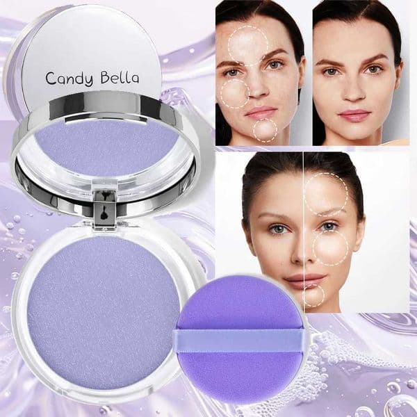 1PC Candy Bella Violet Cream To Powder Skin-friendly Skin Natural Face Long Lasting Oil-controlling Contouring Powder CosmeticsXJ250224