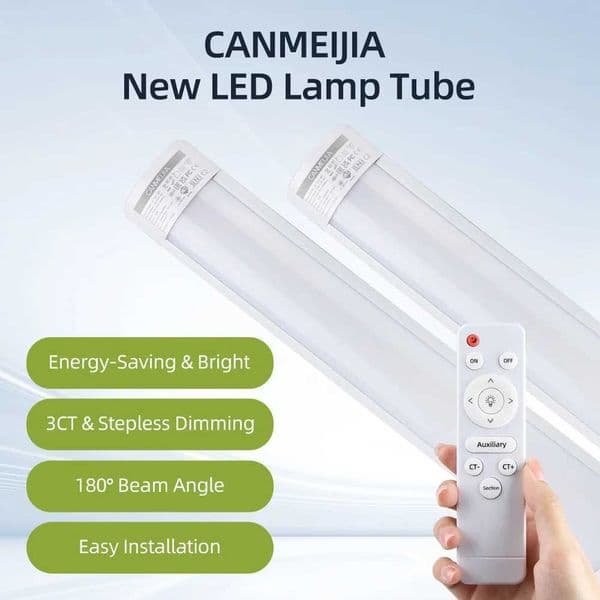 Remote Control Dimming LED Lamp Tube 220V Adjustable Brightness Lighting Strip 110V LED Kitchen Cabinet Tricolor Led Lights Tube X250225