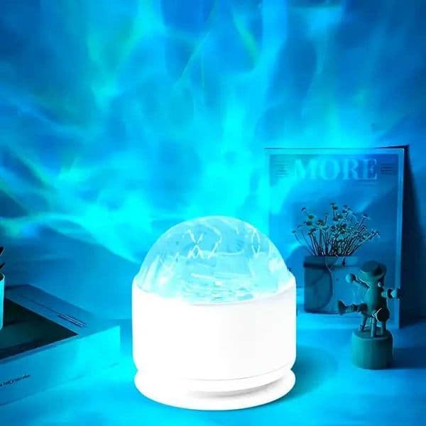 USB powered Aurora Water Ripple projector light color changing rotating starry night light with bedroom remote control Z250225