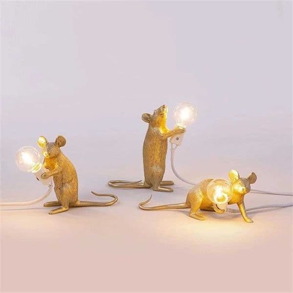 Dropshipping Nordic Mouse LED Desk Lamp Modern Style Home Bedroom Desk Lamp Interior Decoration Desk Lamp Z250225