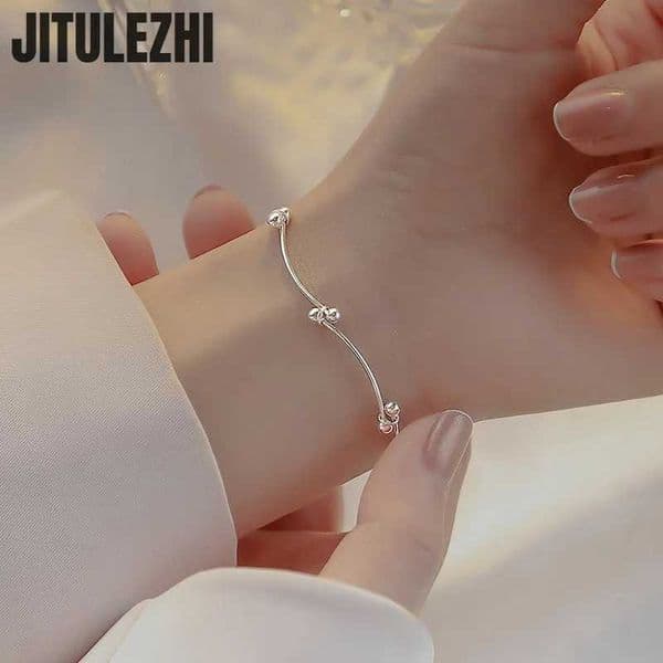 925 sterling silver bracelet womens Doudou knot bracelet design feels like girlfriend best friend handle 2023 summer new Sim cardXJ250225