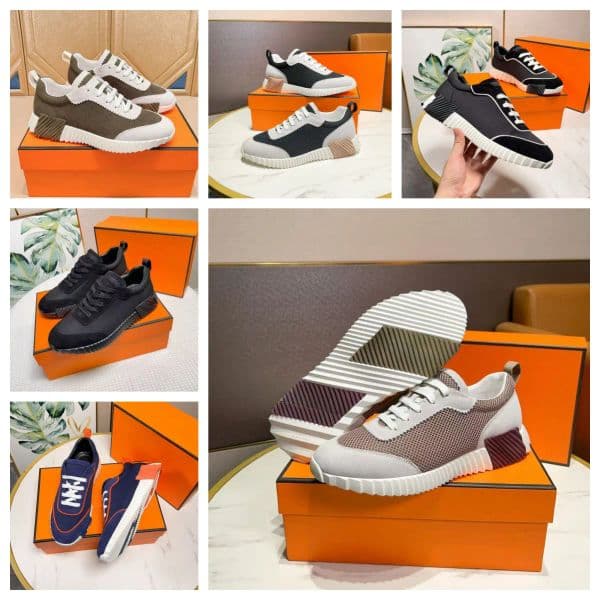 2025 sneakers Bouncing Sneakers Designer Suede Casual Shoes Trainers Breathable Mesh Running Shoe Men Bounce Sneaker Women Non-Slip Rubber Sole Flat Train f5