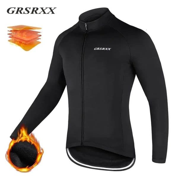 GRSRXX winter bicycle jacket MTB sleeveless long sleeved clothing jersey Ciclismo unisex 250213