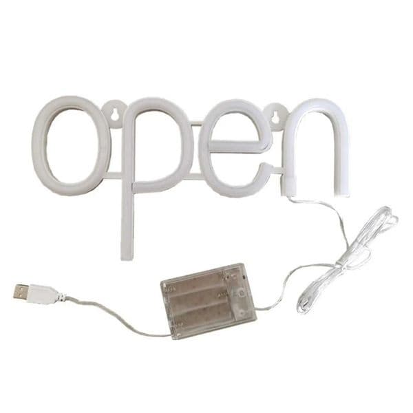 Bright LED Open Neon Sign - Waterproof Business Light for outdoor Bars Coffee Shops X250225