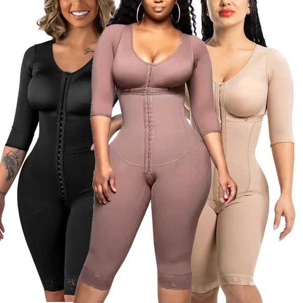 New Arrival Full Body Colombian Girdles Shaper High Compression Bodysuits Postoperative Postpartum Lipo Arm Slimmer Waist Reducing Shapewear Z250225