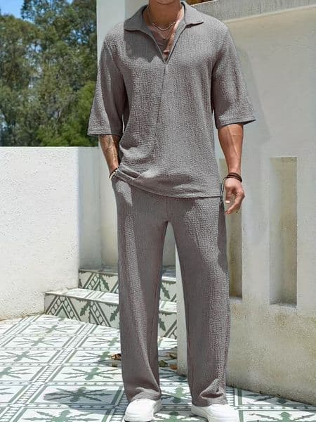high quality mens tracksuits polos print style business tracksuit clothes short sleeve shirt casual polo and pants Men Designer 2 Piece Sets Fashion track Suit