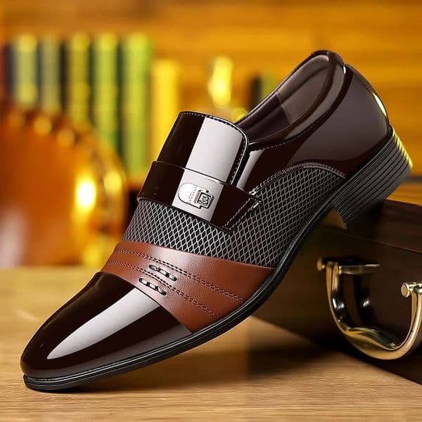 Oxford Shoes Mens Lacquer Wedding Shoe Pointed Toe Dress Shoes for Men Classic Business Men Leather Shoes Big Size 38-48 250224