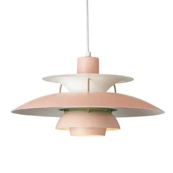 x2-Danish Design Iron Pendant Light E27 LED Chandelier Nordic Colorful Umbrella Lamp Dinning Table Ceiling Decor Kitchen X250225