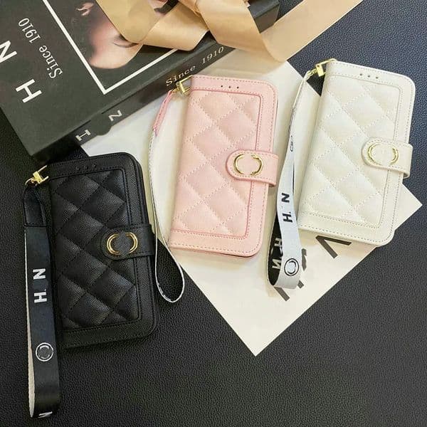 For iPhone 16 Pro Max Case Leather Flip Phone Case iPhone 14 Plus 12 Pro 11 Pro max Designer Wallet Credit Card Slot Samsung Galaxy S24 Ultra S23 Plus s22 Shockproof Cover