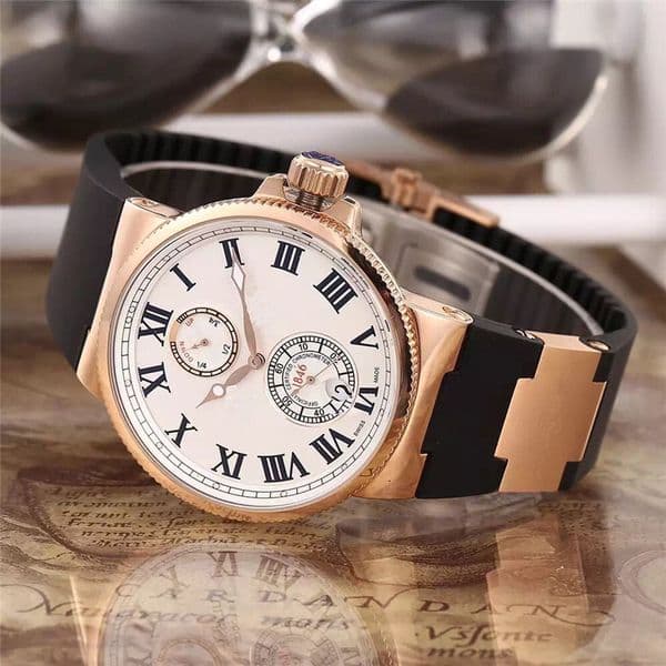 Hot sale top quality Male watch for man rubber band watch mechanical automatic man wristwatch 016