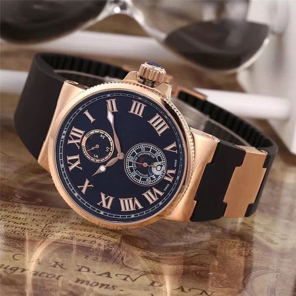 Hot sale top quality Male watch for man rubber band watch mechanical automatic man wristwatch 016 thumbnail 2