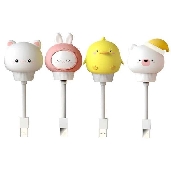 LED USB Night Light Cute Cartoon Night Lamp Remote Control for Baby Kid Bedroom Decor Bedside Lamp Christmas Gift Z250225