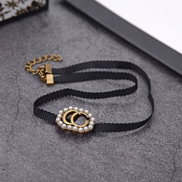 Designer Necklace Pendant Women Jewelry pearl 18K Gold Diamond fashion classic wear necklaces gift