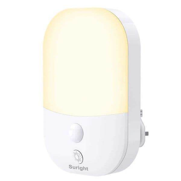 Intelligent LED Night Light UK Plug 220V AC 2835SMD Wall Lamp Human Body Induction Warm White Bedside Lamp for Bedroom Corridor Z250225